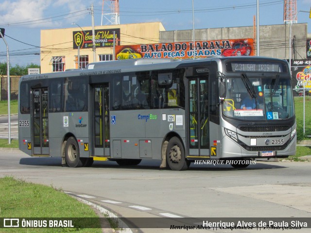 Expresso CampiBus 2355 na cidade de Campinas, São Paulo, Brasil, por Henrique Alves de Paula Silva. Número da foto: #10961964.