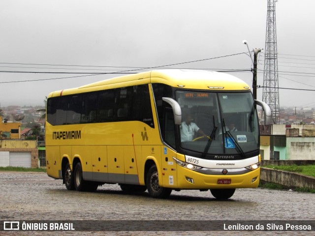 Viação Itapemirim 60725 na cidade de Caruaru, Pernambuco, Brasil, por Lenilson da Silva Pessoa. ID da foto: 10961670.