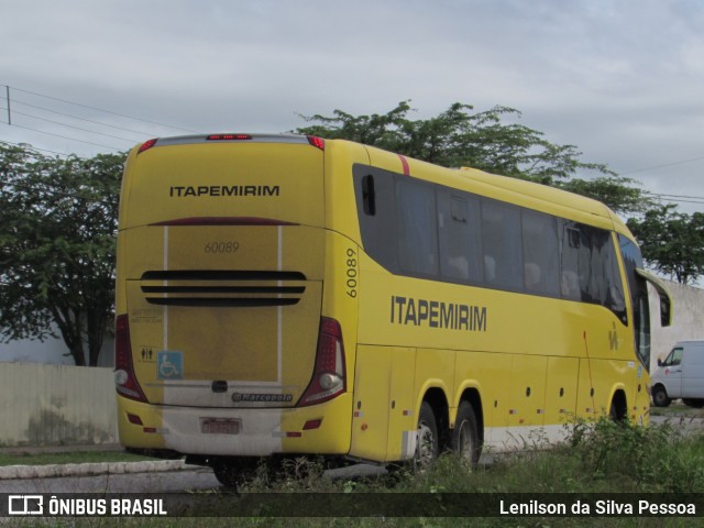 Viação Itapemirim 60089 na cidade de Caruaru, Pernambuco, Brasil, por Lenilson da Silva Pessoa. ID da foto: 10961683.