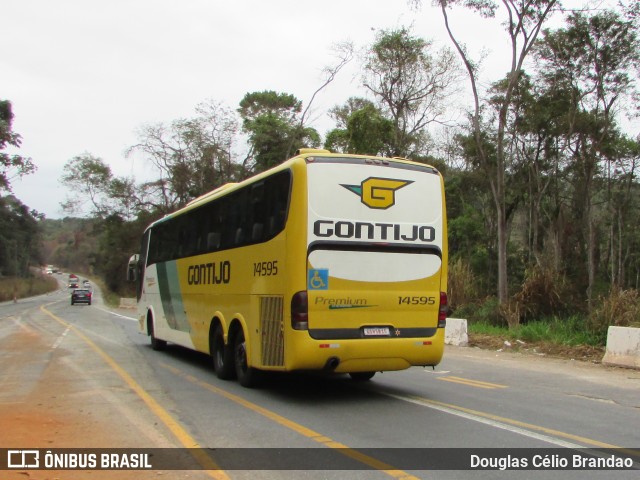 Empresa Gontijo de Transportes 14595 na cidade de Barão de Cocais, Minas Gerais, Brasil, por Douglas Célio Brandao. ID da foto: 10961199.