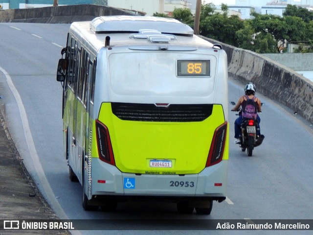 SM Transportes 20953 na cidade de Belo Horizonte, Minas Gerais, Brasil, por Adão Raimundo Marcelino. ID da foto: 10962112.