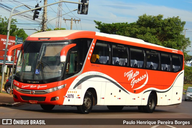 Expresso Mato Grosso 3076 na cidade de Campo Grande, Mato Grosso do Sul, Brasil, por Paulo Henrique Pereira Borges. Número da foto: #10962011.
