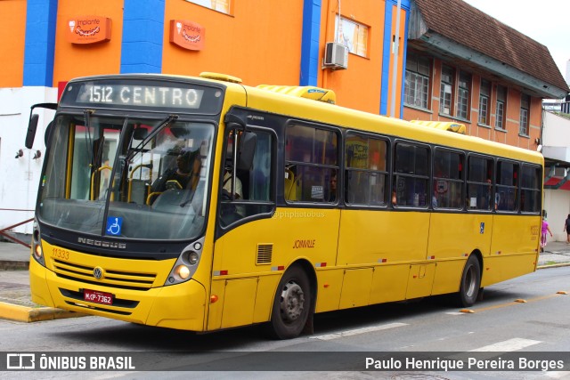 Gidion Transporte e Turismo 11333 na cidade de Joinville, Santa Catarina, Brasil, por Paulo Henrique Pereira Borges. ID da foto: 10961891.