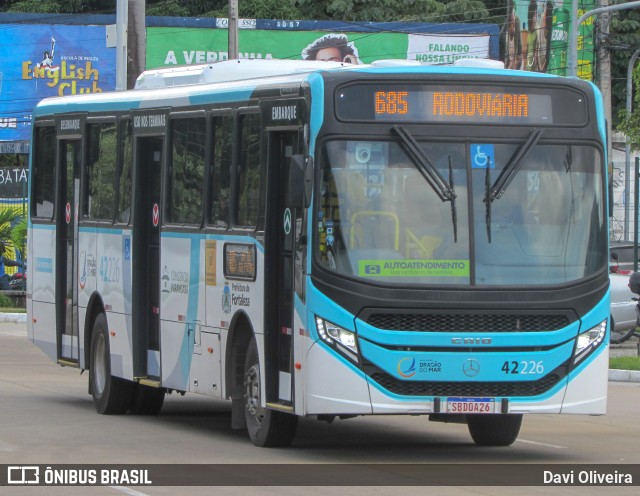 Auto Viação Dragão do Mar 42226 na cidade de Fortaleza, Ceará, Brasil, por Davi Oliveira. Número da foto: #10963068.