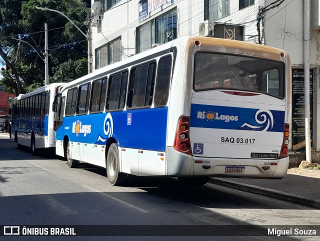 Rio Lagos Transportes SAQ.03.017 na cidade de Saquarema, Rio de Janeiro, Brasil, por Miguel Souza. Número da foto: #10963364.