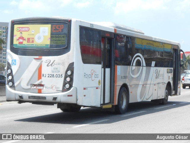 UniRio Transportes RJ 228.035 na cidade de Nova Iguaçu, Rio de Janeiro, Brasil, por Augusto César. Número da foto: #10965481.