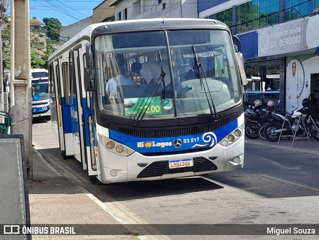 Rio Lagos Transportes SAQ.03.017 na cidade de Saquarema, Rio de Janeiro, Brasil, por Miguel Souza. Número da foto: #10963362.