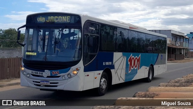 Auto Viação 1001 RJ 108.018 na cidade de Saquarema, Rio de Janeiro, Brasil, por Miguel Souza. ID da foto: 10964571.