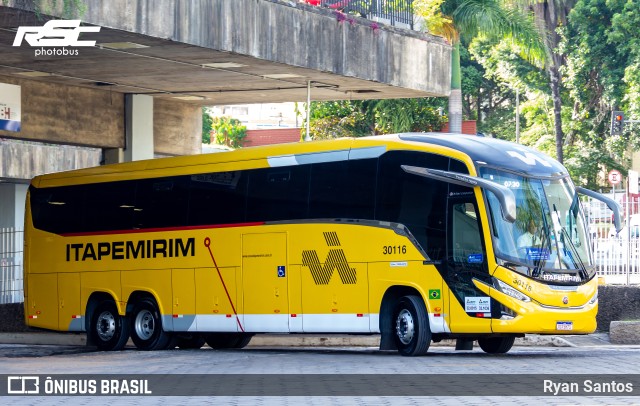 Viação Nova Itapemirim 30116 na cidade de Belo Horizonte, Minas Gerais, Brasil, por Ryan Santos. Número da foto: #10964055.