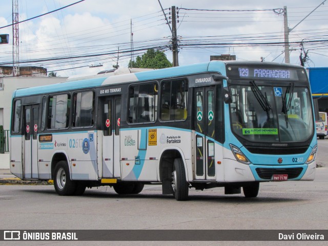 Viação Fortaleza 02617 na cidade de Fortaleza, Ceará, Brasil, por Davi Oliveira. Número da foto: #10963267.