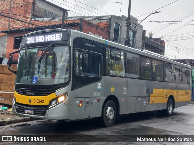 Transunião Transportes 3 6242 na cidade de São Paulo, São Paulo, Brasil, por Matheus Neri dos Santos. ID da foto: 10965981.