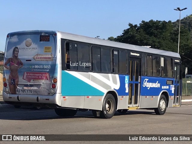 Auto Ônibus Fagundes RJ 101.170 na cidade de Niterói, Rio de Janeiro, Brasil, por Luiz Eduardo Lopes da Silva. ID da foto: 10965756.