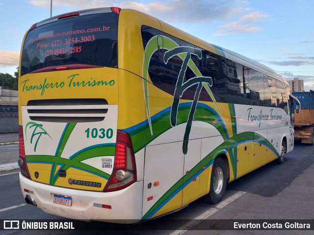 Transferro Turismo 1030 na cidade de Cariacica, Espírito Santo, Brasil, por Everton Costa Goltara. Número da foto: #10965828.