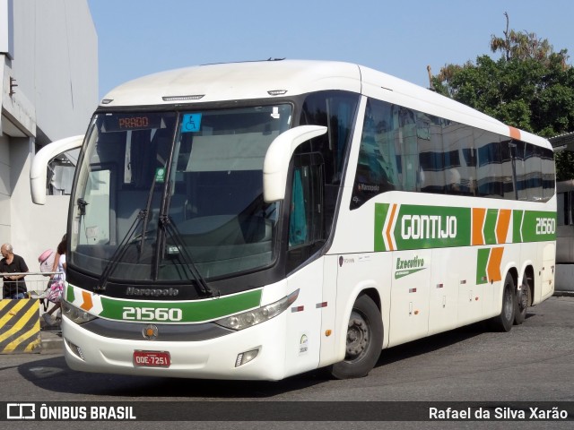 Empresa Gontijo de Transportes 21560 na cidade de Rio de Janeiro, Rio de Janeiro, Brasil, por Rafael da Silva Xarão. ID da foto: 10966802.