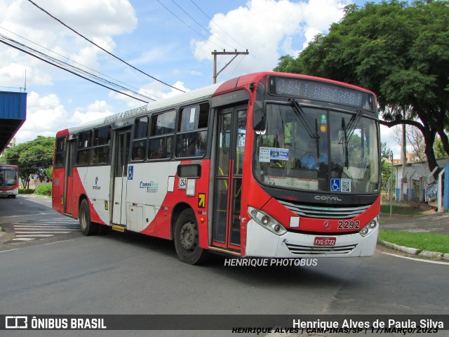 Expresso CampiBus 2292 na cidade de Campinas, São Paulo, Brasil, por Henrique Alves de Paula Silva. Número da foto: #10967992.