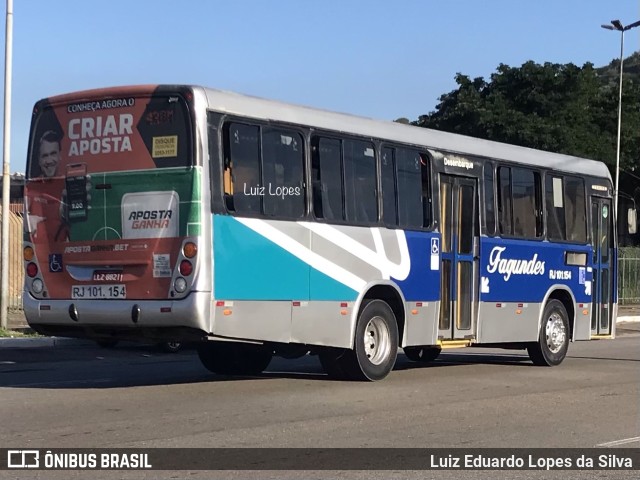 Auto Ônibus Fagundes RJ 101.154 na cidade de Niterói, Rio de Janeiro, Brasil, por Luiz Eduardo Lopes da Silva. ID da foto: 10965751.