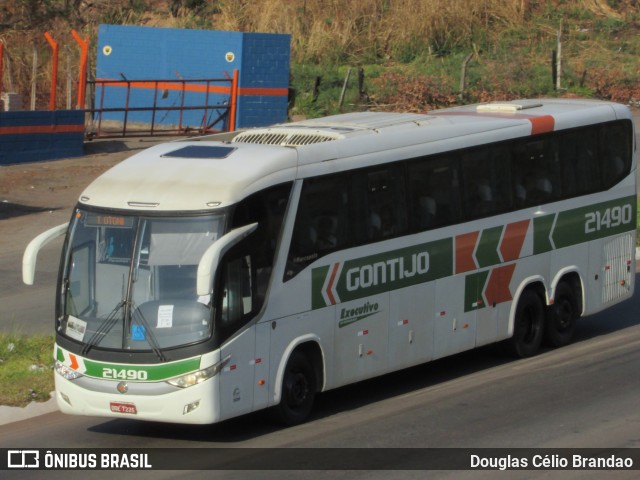 Empresa Gontijo de Transportes 21490 na cidade de Belo Horizonte, Minas Gerais, Brasil, por Douglas Célio Brandao. ID da foto: 10968331.