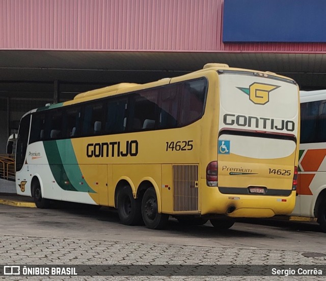 Empresa Gontijo de Transportes 14625 na cidade de João Monlevade, Minas Gerais, Brasil, por Sergio Corrêa. ID da foto: 10918231.