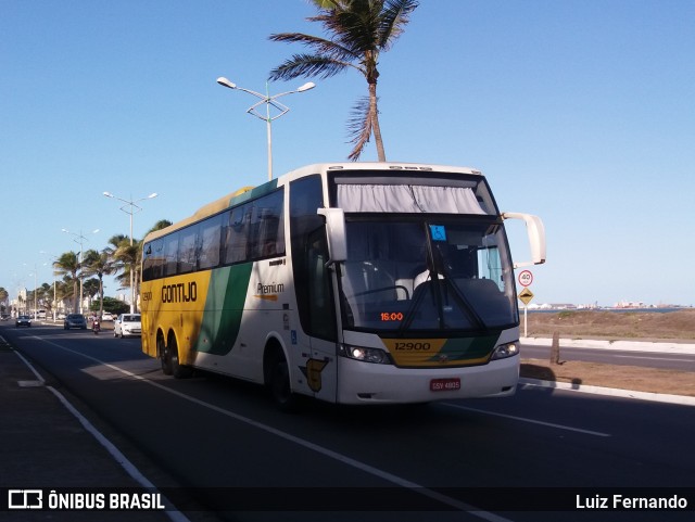 Empresa Gontijo de Transportes 12900 na cidade de Maceió, Alagoas, Brasil, por Luiz Fernando. ID da foto: 10916613.