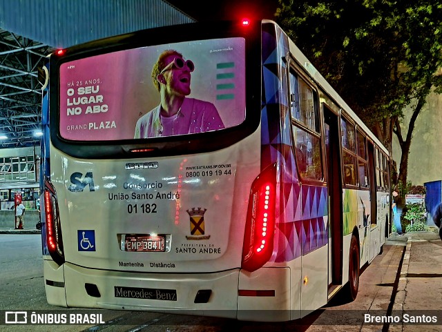 Viação Guaianazes 01 182 na cidade de Santo André, São Paulo, Brasil, por Brenno Santos. Número da foto: #10916221.