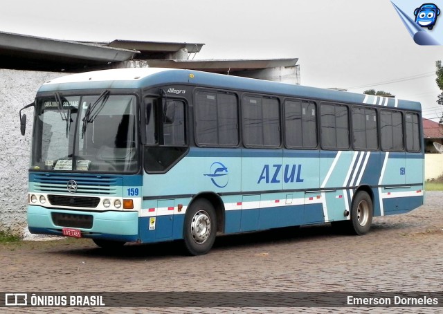 Expresso Azul 159 na cidade de Carazinho, Rio Grande do Sul, Brasil, por Emerson Dorneles. Número da foto: #10916929.