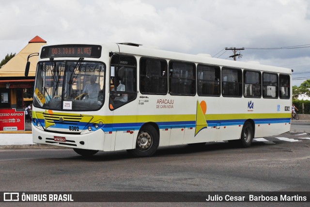 VCA - Viação Cidade de Aracaju 8302 na cidade de Aracaju, Sergipe, Brasil, por Julio Cesar  Barbosa Martins. Número da foto: #10916094.