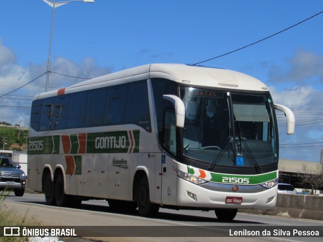 Empresa Gontijo de Transportes 21505 na cidade de Caruaru, Pernambuco, Brasil, por Lenilson da Silva Pessoa. ID da foto: 10918348.