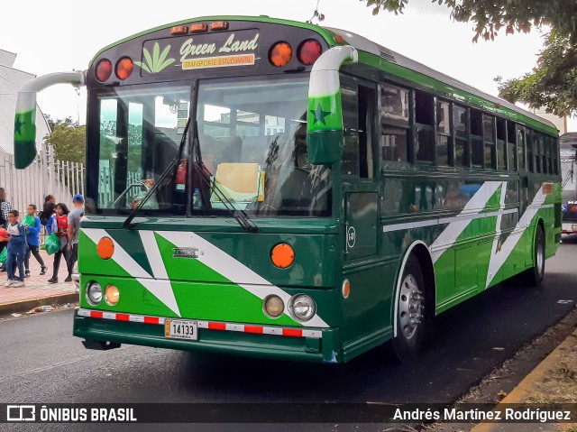 Green Land Transporte Estudantil 00 na cidade de Mata Redonda, San José, San José, Costa Rica, por Andrés Martínez Rodríguez. Número da foto: #10918637.