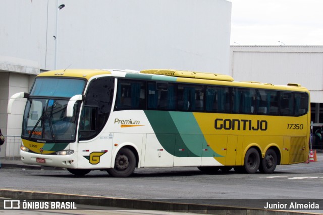 Empresa Gontijo de Transportes 17350 na cidade de Rio de Janeiro, Rio de Janeiro, Brasil, por Junior Almeida. ID da foto: 10917891.