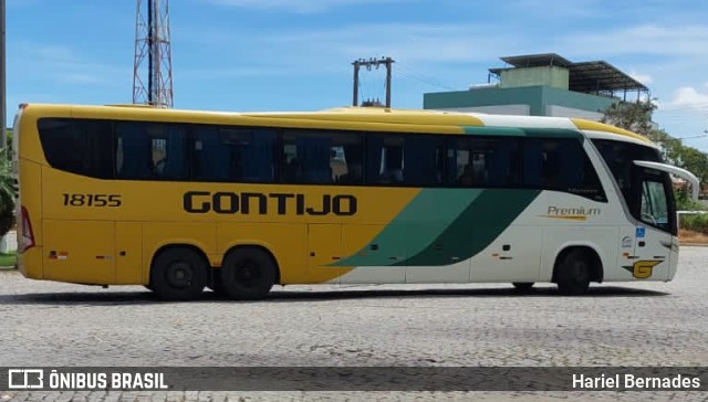 Empresa Gontijo de Transportes 18155 na cidade de Campos dos Goytacazes, Rio de Janeiro, Brasil, por Hariel Bernades. ID da foto: 10917447.