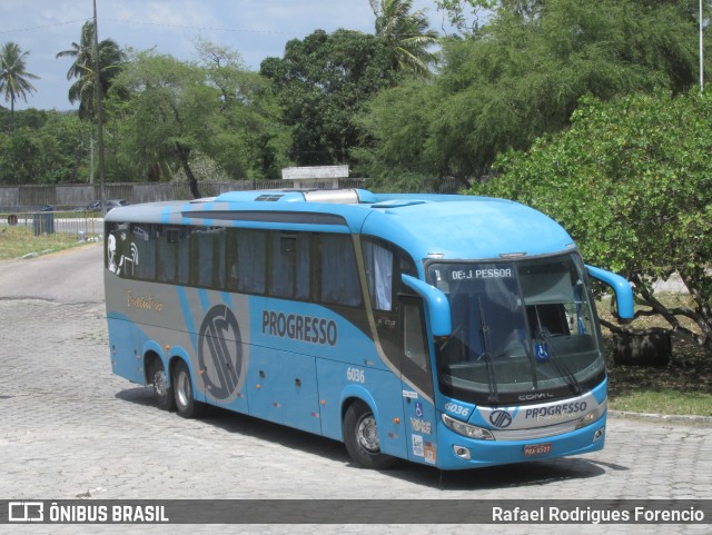 Auto Viação Progresso 6036 na cidade de João Pessoa, Paraíba, Brasil, por Rafael Rodrigues Forencio. Número da foto: #10917724.
