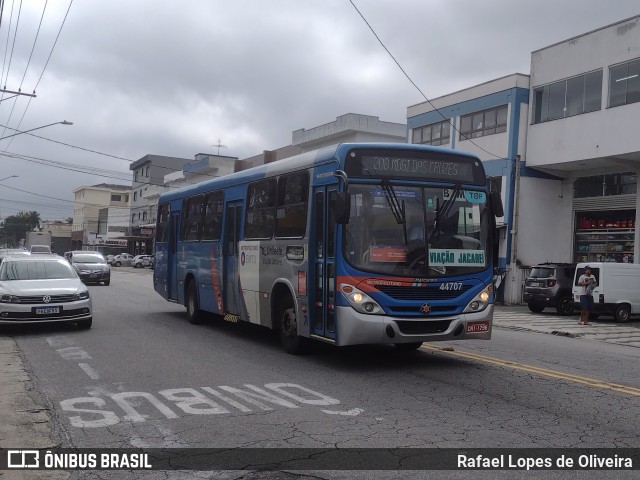 Viação Jacareí 44.707 na cidade de Mogi das Cruzes, São Paulo, Brasil, por Rafael Lopes de Oliveira. ID da foto: 10916493.