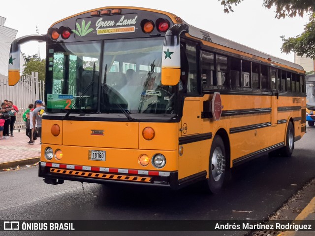 Green Land Transporte Estudantil G-23 na cidade de Mata Redonda, San José, San José, Costa Rica, por Andrés Martínez Rodríguez. ID da foto: 10918625.