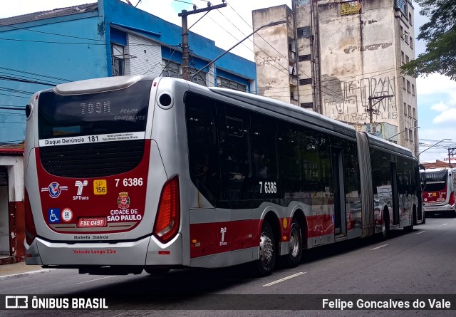 Viação Gatusa Transportes Urbanos 7 6386 na cidade de São Paulo, São Paulo, Brasil, por Felipe Goncalves do Vale. Número da foto: #10915826.