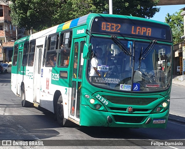 OT Trans - Ótima Salvador Transportes 21339 na cidade de Salvador, Bahia, Brasil, por Felipe Damásio. ID da foto: 10917077.