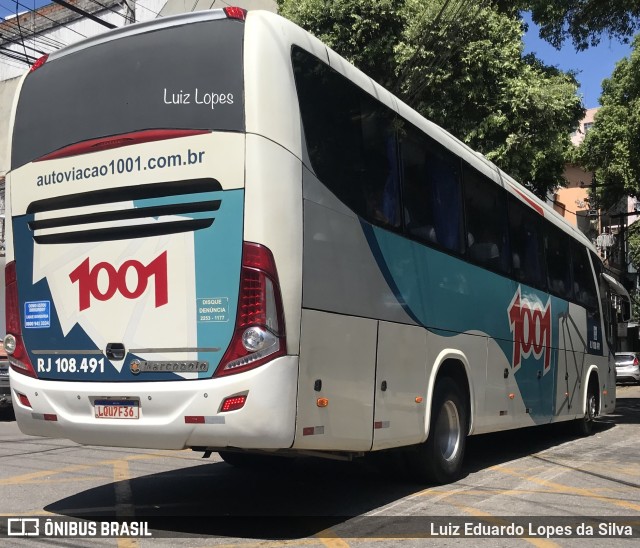 Auto Viação 1001 RJ 108.491 na cidade de Niterói, Rio de Janeiro, Brasil, por Luiz Eduardo Lopes da Silva. ID da foto: 10917939.