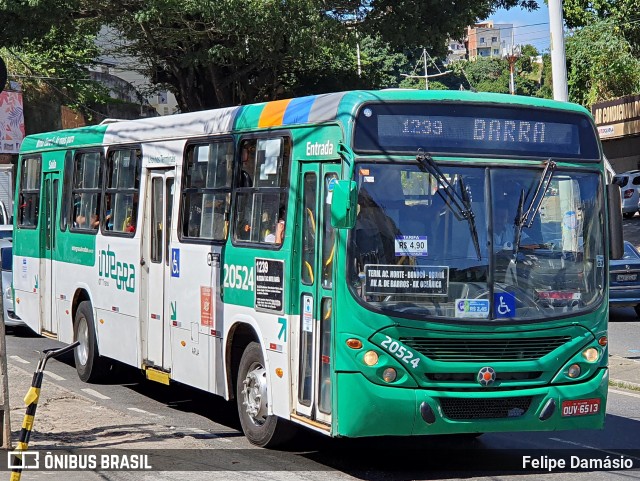 OT Trans - Ótima Salvador Transportes 20524 na cidade de Salvador, Bahia, Brasil, por Felipe Damásio. ID da foto: 10917069.