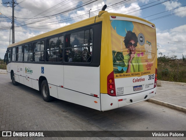 Coletivo Transportes 3613 na cidade de Caruaru, Pernambuco, Brasil, por Vinicius Palone. Número da foto: #10916381.