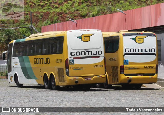 Empresa Gontijo de Transportes 12910 na cidade de João Monlevade, Minas Gerais, Brasil, por Tadeu Vasconcelos. ID da foto: 10917958.