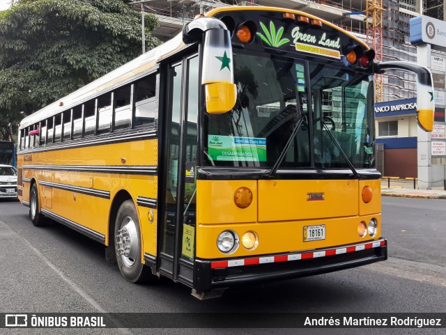 Green Land Transporte Estudantil G-27 na cidade de Mata Redonda, San José, San José, Costa Rica, por Andrés Martínez Rodríguez. ID da foto: 10917629.