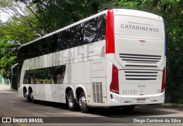 Auto Viação Catarinense 321320 na cidade de São Paulo, São Paulo, Brasil, por Diego Cardoso da Silva. ID da foto: 10970098.