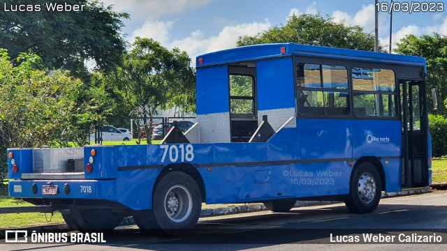 Transol Transportes Coletivos 7018 na cidade de Florianópolis, Santa Catarina, Brasil, por Lucas Weber Calizario. ID da foto: 10970458.