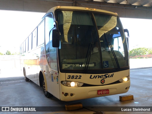 Unesul de Transportes 3822 na cidade de Tramandaí, Rio Grande do Sul, Brasil, por Lucas Steinhorst. ID da foto: 10970611.