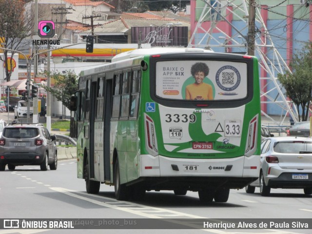 VB Transportes e Turismo 3339 na cidade de Campinas, São Paulo, Brasil, por Henrique Alves de Paula Silva. ID da foto: 10968850.