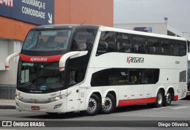 Kaissara - Viação Caiçara 15504 na cidade de Rio de Janeiro, Rio de Janeiro, Brasil, por Diego Oliveira. ID da foto: 10968535.