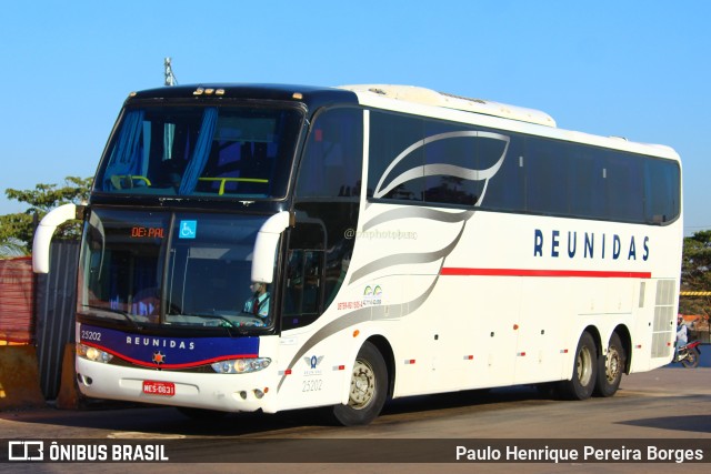 Reunidas Transportes Coletivos 25202 na cidade de Goiânia, Goiás, Brasil, por Paulo Henrique Pereira Borges. ID da foto: 10969216.