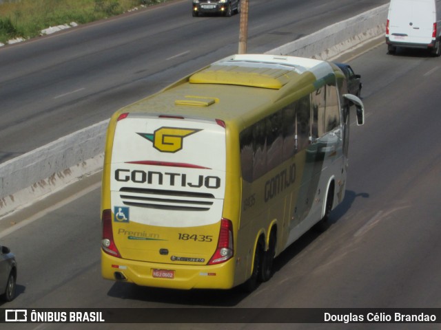 Empresa Gontijo de Transportes 18435 na cidade de Belo Horizonte, Minas Gerais, Brasil, por Douglas Célio Brandao. ID da foto: 10968902.