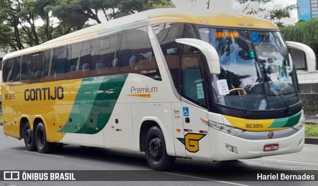 Empresa Gontijo de Transportes 18385 na cidade de Belo Horizonte, Minas Gerais, Brasil, por Hariel Bernades. Número da foto: #10970657.