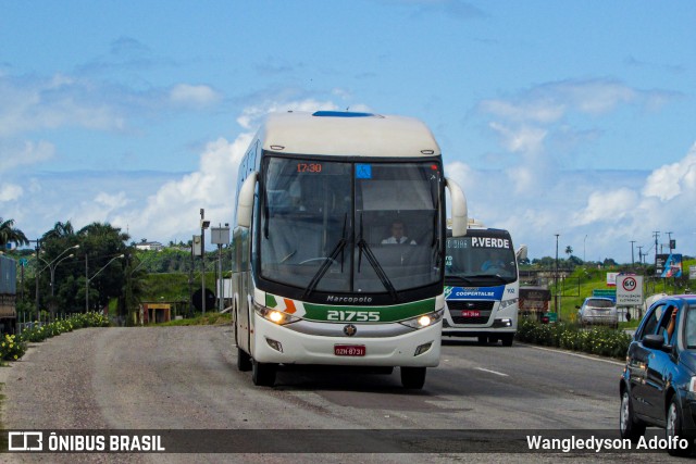 Empresa Gontijo de Transportes 21755 na cidade de Nossa Senhora do Socorro, Sergipe, Brasil, por Wangledyson Adolfo. ID da foto: 10970329.