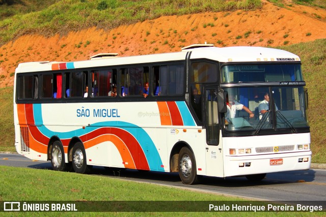 Viação São Miguel Formiga 1010 na cidade de Aparecida, São Paulo, Brasil, por Paulo Henrique Pereira Borges. ID da foto: 10969232.